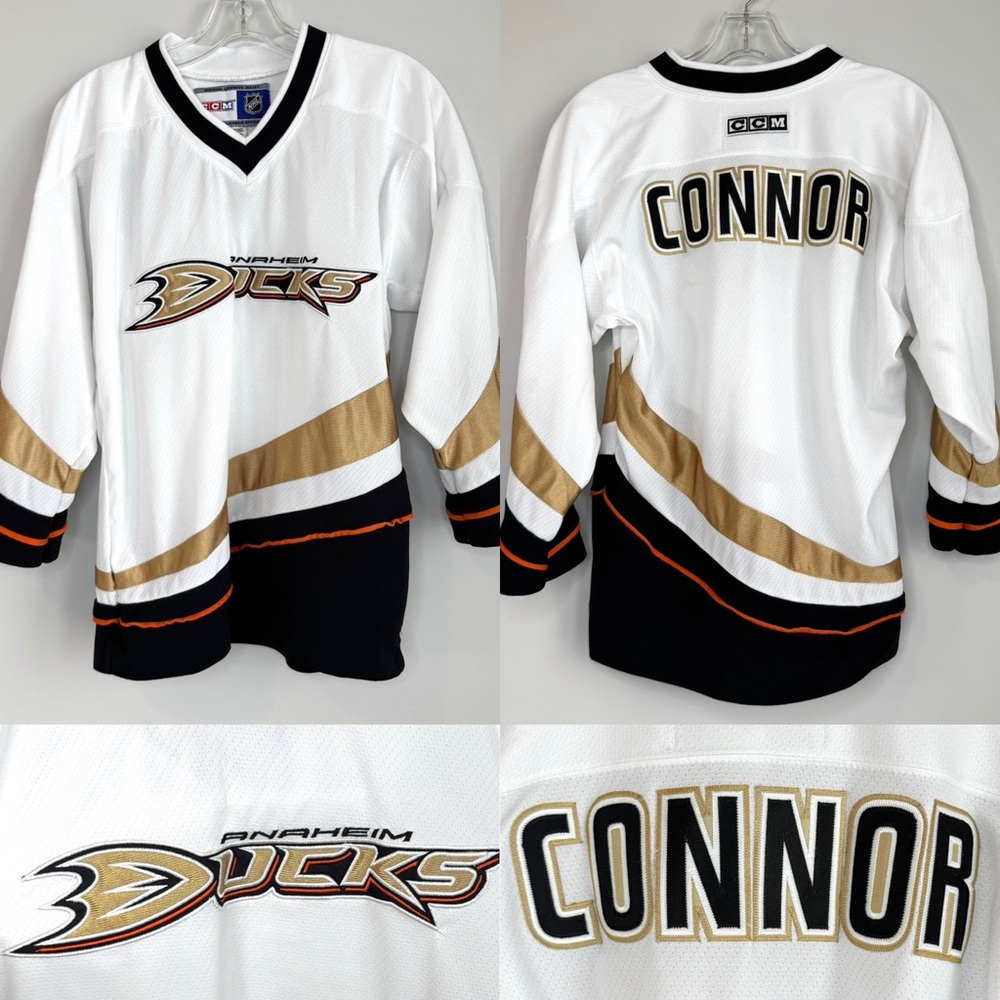 Anaheim Ducks Official License Jersey Youth Size L/XL White Connor